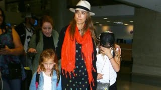 Jessica Alba Back From Hawaiian Vacation With Daughters Honor And Haven [upl. by Ettessil]