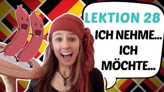 GERMAN LESSON 28 Ordering in a Restaurant Bestellen im Restaurant 💁💁💁 [upl. by Kerin]