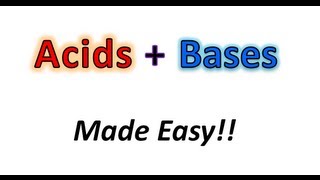 Acids  Bases Made Easy Part 1  What the Heck is an Acid or Base  Organic Chemistry [upl. by Lessig49]