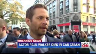 Paul Walker is Dead Paul Walker Dies From Car Crash at 40  News Report [upl. by Annabella]