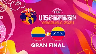 Final Colombia vs Venezuela  FIBA Sudamericano U15 Femenino Barquisimeto 2024 [upl. by Valiant794]