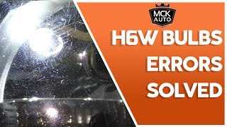 Fix errors on BMW F20 F30  H6W to T10 decoder resistor [upl. by Aroved627]