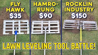 CHEAP versus EXPENSIVE Lawn Leveling Tools [upl. by Nevin]