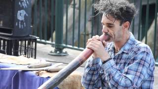 Quinto Antonio and his Didgeridoo in Sydney [upl. by Kralc]