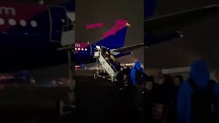 Vilnius Lithuania AirportWizz Air boarding shorts aviation wizzair [upl. by Anair]