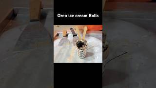 Oreo ice cream Rolls Oreo liveicecream chocolate trending food  oreo icecreamlove live [upl. by Manolo]