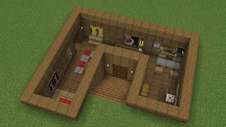 Minecraft  How to build an Underground Starter Base House [upl. by Ury]