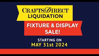 Crafts Direct Fixture sale starts May 31 2024 [upl. by Gathard]