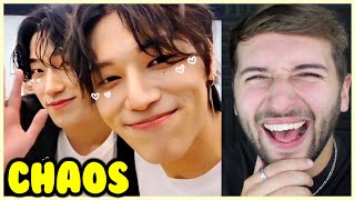 Woosan being SILLY for 12 minutes ATEEZ Reaction [upl. by Anesor418]