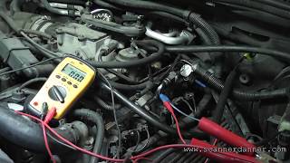 How to test a fuel injector circuit with basic tools open control wire [upl. by Illek13]