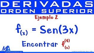 Derivadas de orden superior  Ejemplo 2 Trigonométricas Seno y Coseno [upl. by Bainbrudge]