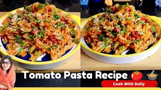 Tomato Pasta Recipe  Homemade Pasta Recipe snacks Pasta food recipe homemadepasta easyrecipe [upl. by Nivrek365]