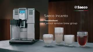 Saeco Incanto Troubleshooting  Cannot remove brew group [upl. by Wertz]