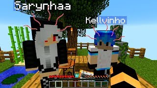 TROLLEI O KELLVINHO E SARYNHAA NO MINECRAFT [upl. by Anaes]