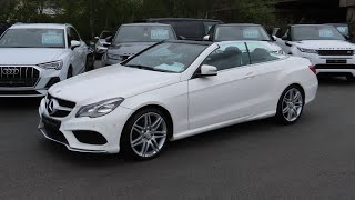 2013 MercedesBenz E220 CDI Cabriolet AMG Sport  Start up and full vehicle tour [upl. by Pik679]