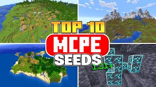 Top 10 BEST Survival Seeds For Minecraft Bedrock 121 [upl. by Jorge]