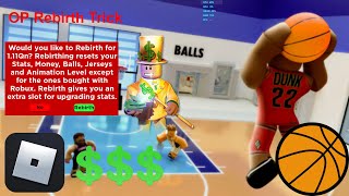 ROBLOX OP Rebirth TRICK  Dunking Simulator [upl. by Farhsa394]