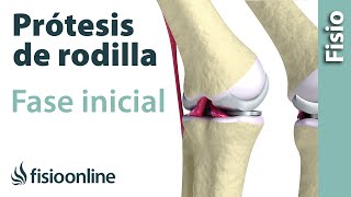 Rehabilitación de prótesis de rodilla  Primera fase [upl. by Hyo]