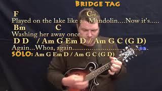 Mandolin Rain Bruce Hornsby Mandolin Cover Lesson in G with ChordsLyrics [upl. by Hamel]