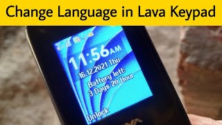 Change language In Lava Keypad Mobile Phone  Lava Keypad language Settings [upl. by Hiroshi]