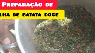 DICAS DE COMO PREPARAR FOLHAS DE BATATA DOCE Kowa [upl. by Anomas116]