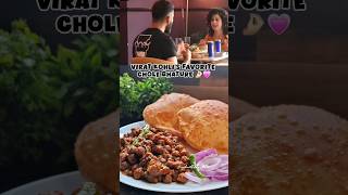 Virat Kohlis favorite Chole Bhature 💗 shorts viratkohli cholebhaturae ytshorts ytviral yt [upl. by Garnett]