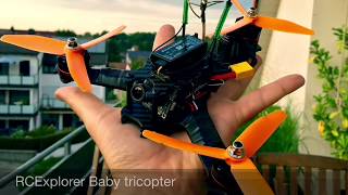 RCExplorer Baby tricopter [upl. by Atnima]