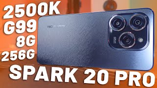 TECNO SPARK 20 PRO CHÍNH THỨC  GIÁ 2500K MÀN 120HZ HELIO G99 8G256G PIN 5K SẠC NHANH 33W [upl. by Vergil303]