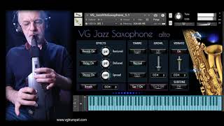 Roland Aerophone and VG Jazz Alto Saxophone sample library for NI Kontakt Woodwind wav vst [upl. by Neelra125]