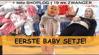 BABYKLEERTJES KOPEN  BABY HARTJE LUiSTEREN  19 weken zwanger  Bellinga Family Vlog 775 [upl. by Sseb]