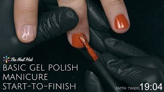 How To Apply Gel Polish StarttoFinish Real Time [upl. by Nicolais]