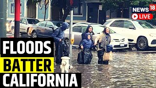 Storm Causes Flooding amp Landslides Across California  California Flood 2022  US News  News18 LIVE [upl. by Cherye834]