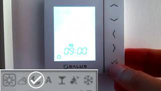 Salus Raumthermostat Heizung einstellen [upl. by Sigfried]