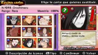 Naruto Shippuden Ultimate Ninja Impact  Lista de Equipos amp Coleccion Cartas 100 completa [upl. by Eyt]