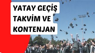 YÖK SON DAKİKA YATAY GEÇİŞ TAKVİM VE KONTENJAN LİSTESİ AÇIKLANDI [upl. by Harriman]