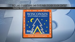 Rice Lake student designs 2025 Wisconsin State Park sticker contest [upl. by Neukam]