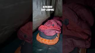 Winter tarp camping camping wildcamping outdoors tarp rab ammostove ale ateam [upl. by Aelc]