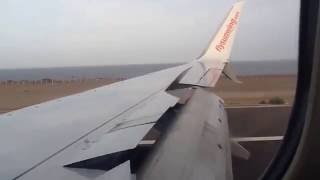 Hard Landing in Fuertevntura  Thomson AirwaysSunWing Airlines B737800 [upl. by Gilly]