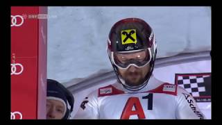 Marcel Hirscher  Slalom Schladming 2018 2 DG [upl. by Fineberg]