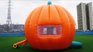 Halloween Pumpkin Commercial Inflatable Jumper inflatablesforsale inflatablesale inflatablessale [upl. by Ellenohs]