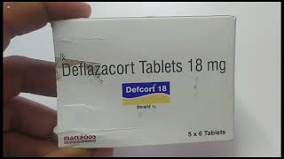 Defcort 18 Tablet  Deflazacort Tablets  Defcort 18mg Tablet Uses Side effects Benefits Dosage [upl. by Jahdai]