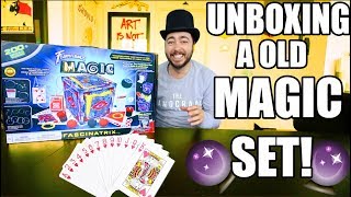 UNBOXING an OLD Magic Set TRICKS REVEAL [upl. by Triny]