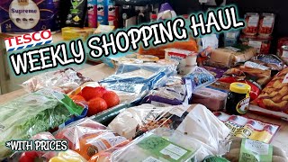 TESCO GROCERY HAUL  Feeding a Family of 5 [upl. by Enilecram]