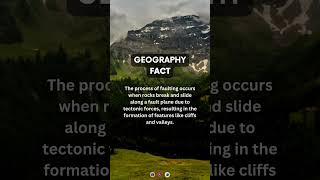 Process of faulting  earth fact geography geology [upl. by Sabelle]