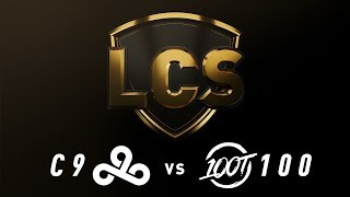 C9 vs 100  Week 7 Day 2  LCS Spring Split  Cloud9 vs 100 Thieves 2019 [upl. by Sholom]