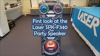 First look at the Laser SPKF340 Party Speaker [upl. by Nesral409]