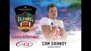 Cam Grandy TE Illinois State  2024 Caribe Royale Orlando Hula Bowl Zoom Spotlight [upl. by Etteniotna633]