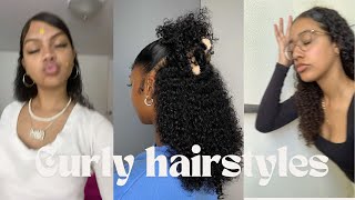 Easy and cute curly hairstyles [upl. by Siramad324]