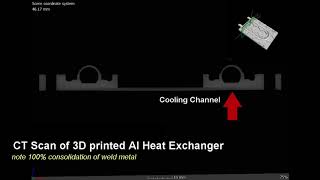 CT scan of 3D Metal Printed AL Heat Exchanger [upl. by Opiuuk23]