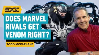 Does Marvel Rivals’ Venom Get Creator Todd McFarlane’s Approval  Comic Con 2024 [upl. by Elenahc]